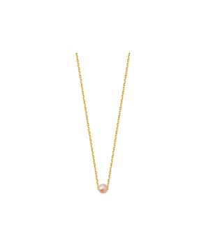 Collier Claverin Simply Mini or jaune perle rose