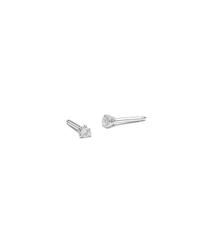 Puces d'oreilles Mademoiselle Frojo or blanc diamant 0.10ct