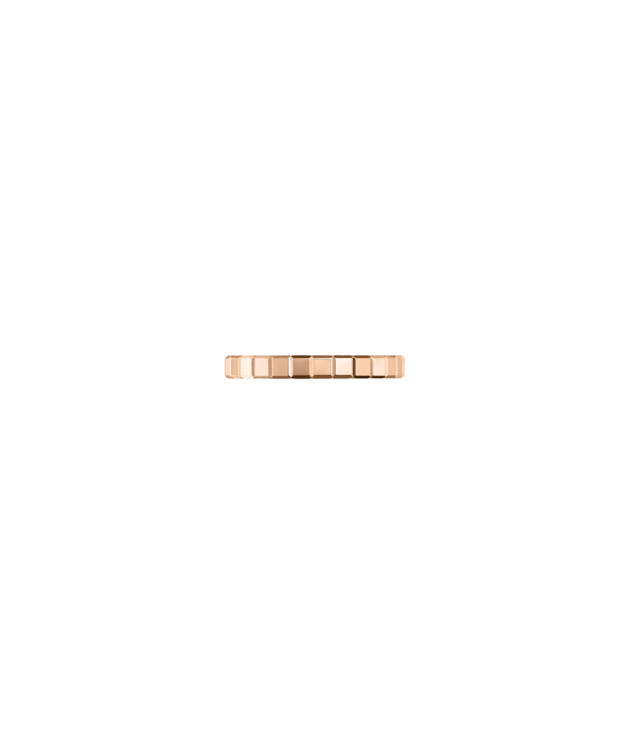Bague Chopard Ice Cube mini or rose 1 diamant