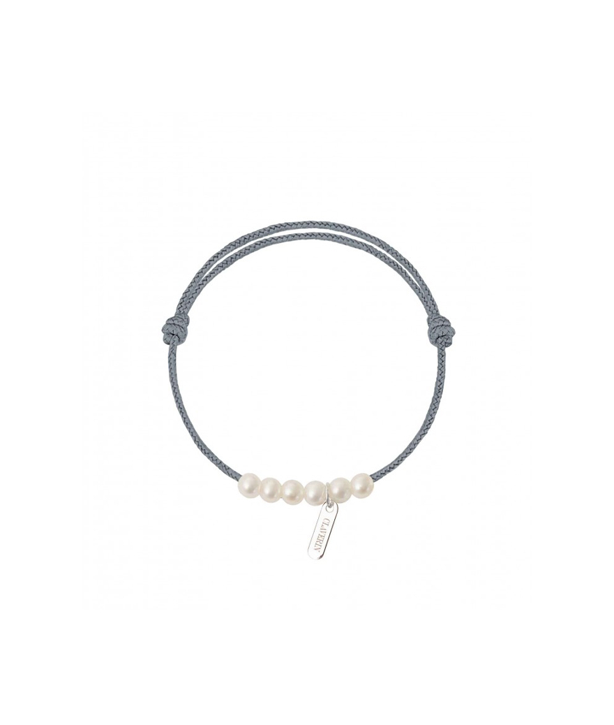Bracelet cordon Claverin baby Little Treasures perles blanches