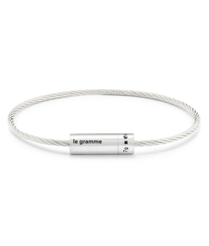 Bracelet Le Gramme Câble 7 Grammes argent lisse brossé