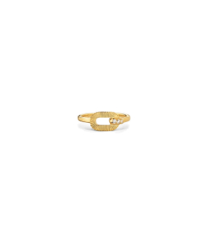 Bague Arthus Bertrand Ruban or jaune diamant