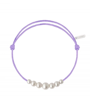 Bracelet Claverin Graduation perles blanches
