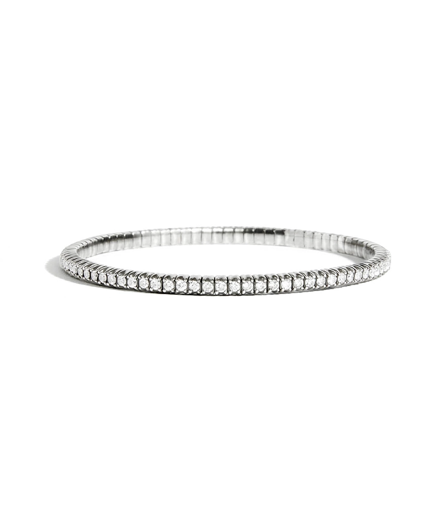 Bracelet Statement Anyway diamants blancs et argent