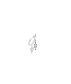 Boucle d’oreille Statement Stairway argent diamants