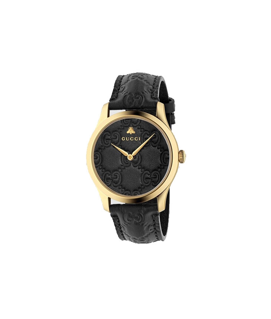 Montre GUCCI G-Timeless 38 mm cuir Gucci Signature embossé