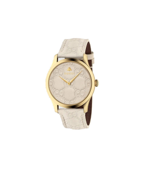 Montre GUCCI G-Timeless 38 mm cuir Gucci Signature embossé