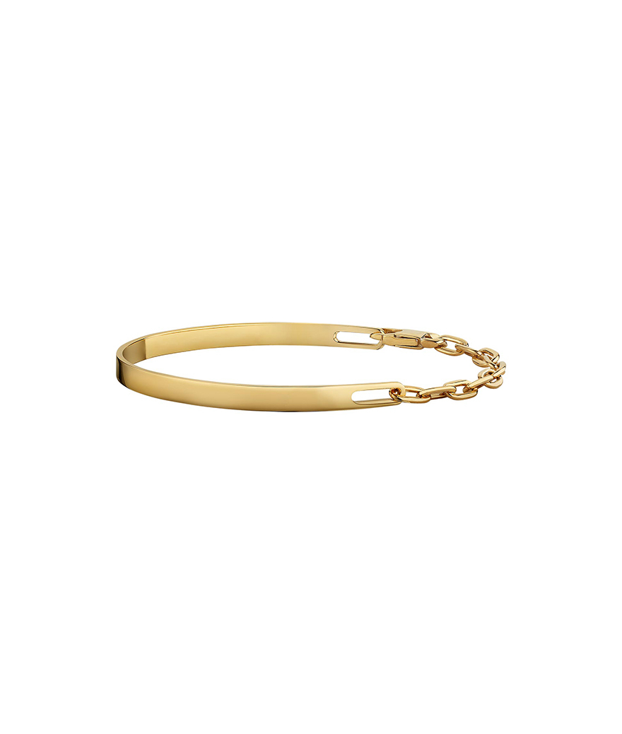 Bracelet Arthus Bertrand demi-jonc Twenty or jaune