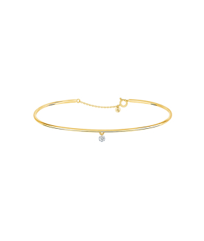 Bracelet La Brune et La Blonde Jonc 360° or jaune diamant