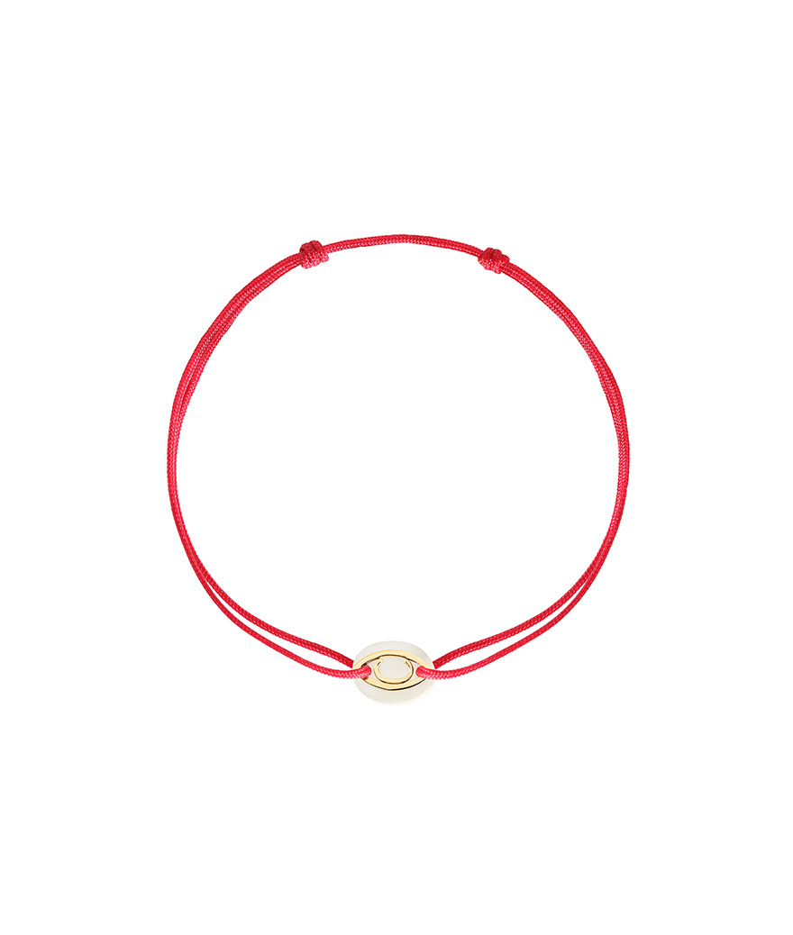 Bracelet Charlet Iris Nacre sur cordon