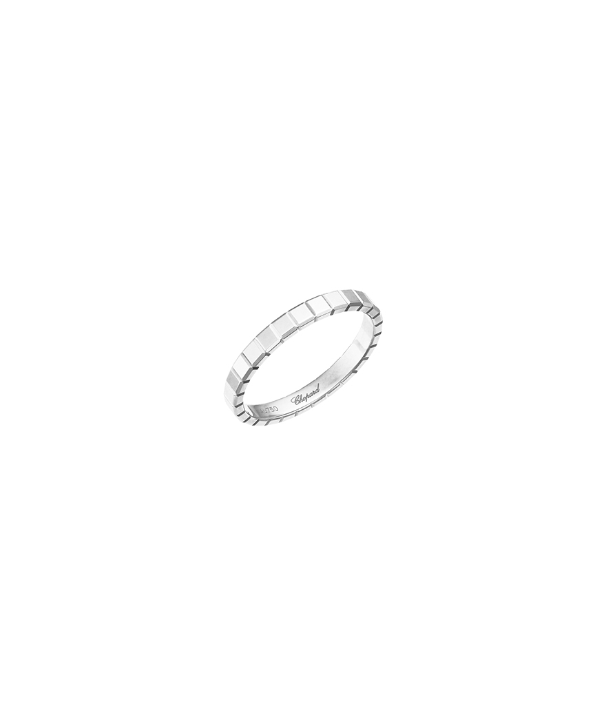 Bague Chopard Ice Cube mini or blanc
