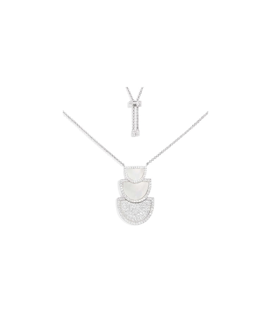 Collier APM Monaco Eternelle demi-lune nacre