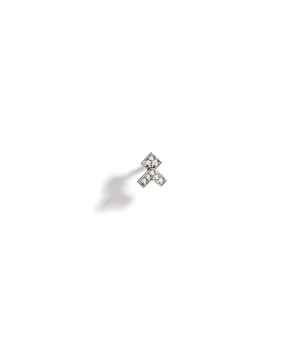 Piercing Statement or blanc et diamants