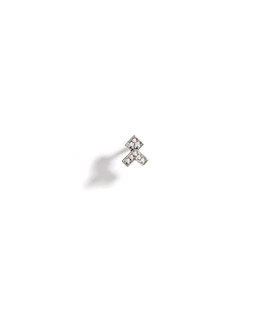 Piercing Statement Stairway Flèche or blanc diamants