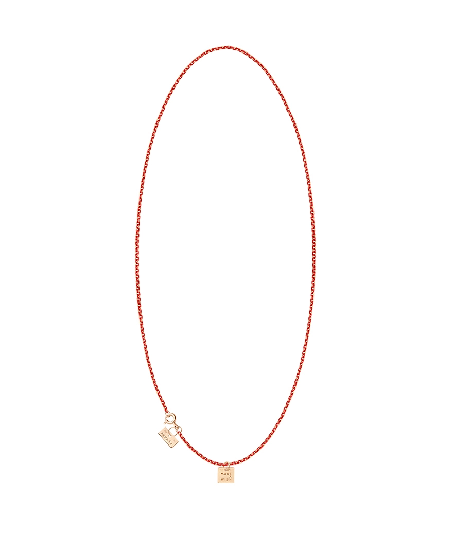 Collier Vanrycke Make a wish or rose email rouge