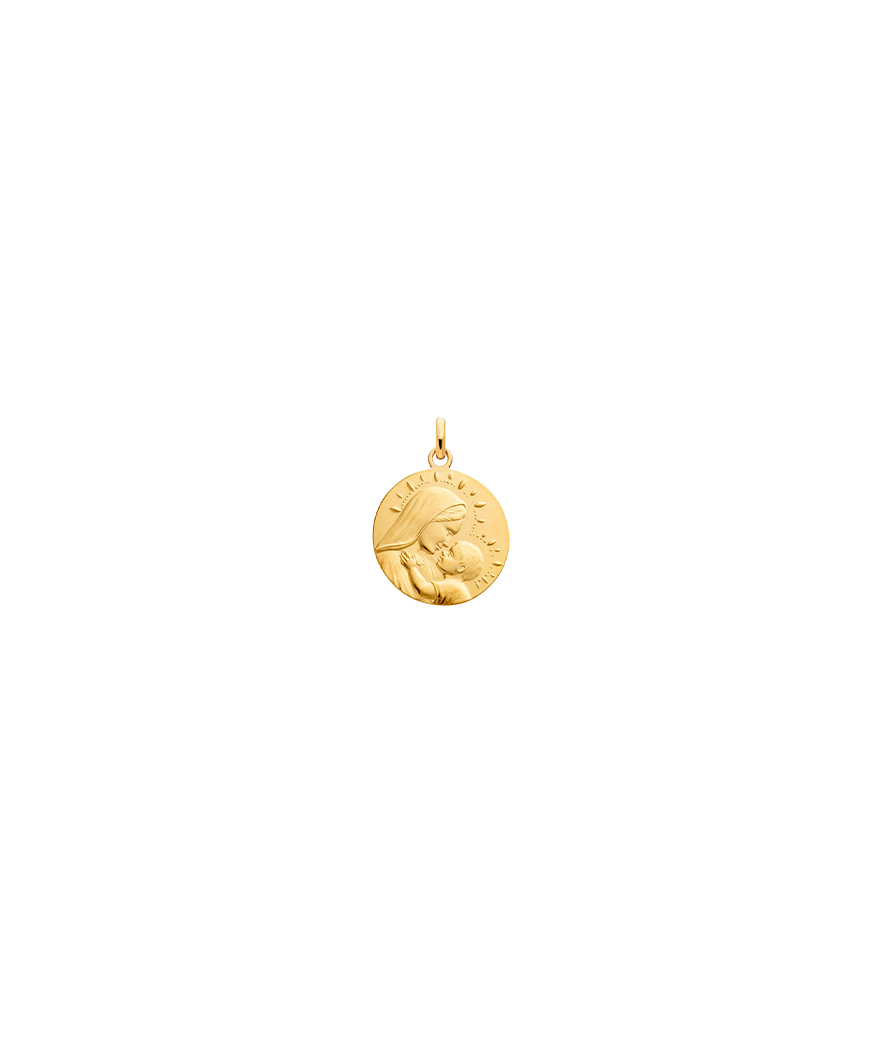 Médaille Arthus Bertrand Vierge à l'enfant Or Jaune