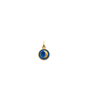 Pendentif Arthus Bertrand Lune Bleu Roi