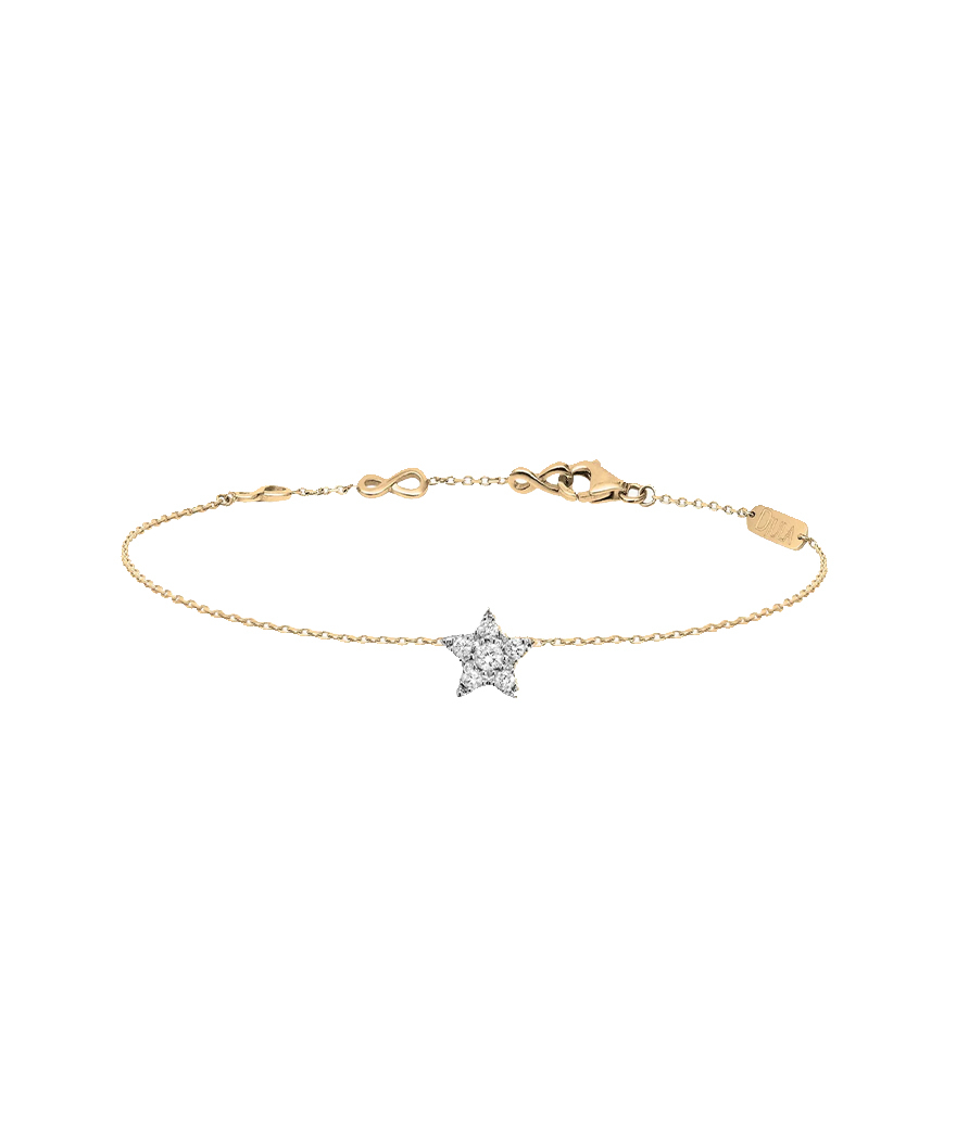 Bracelet Djula étoile or jaune diamants