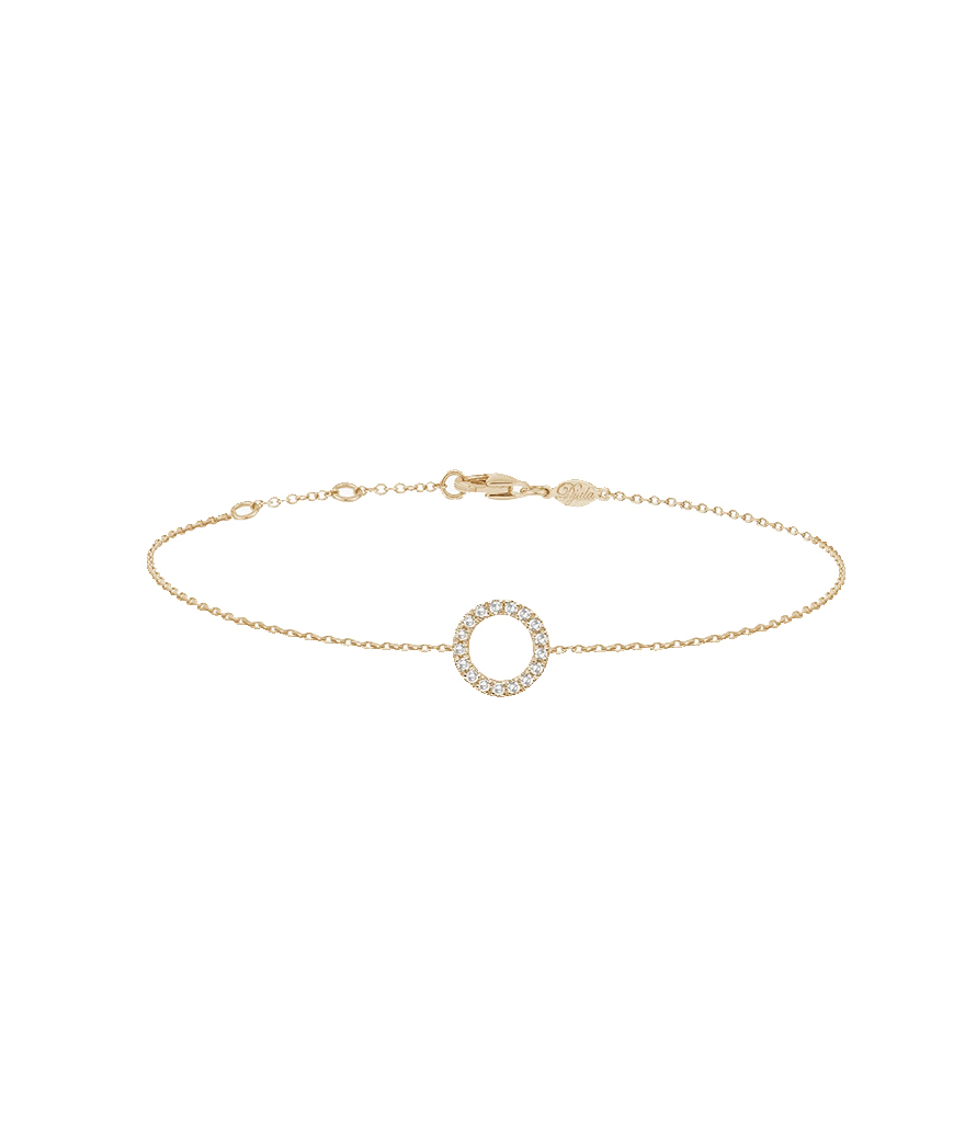 Bracelet Djula cercle or jaune diamants