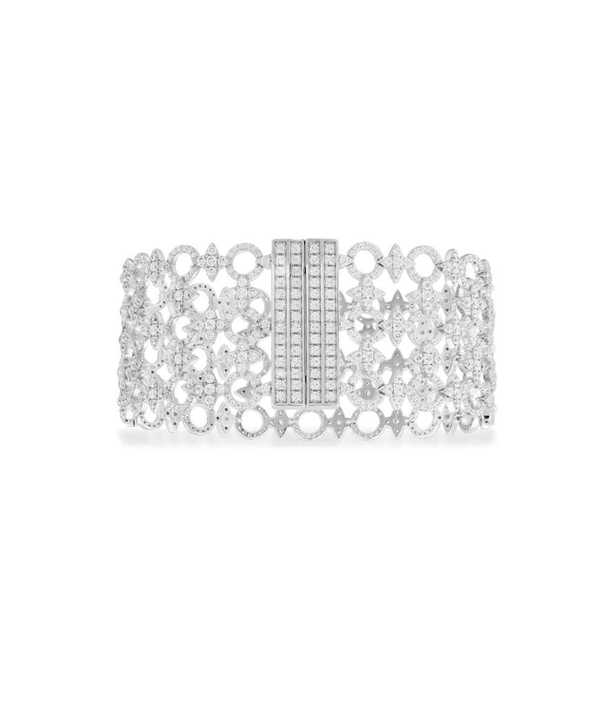 Hope The Diamond Store® - Bracelet diamant noir sur cordon serti