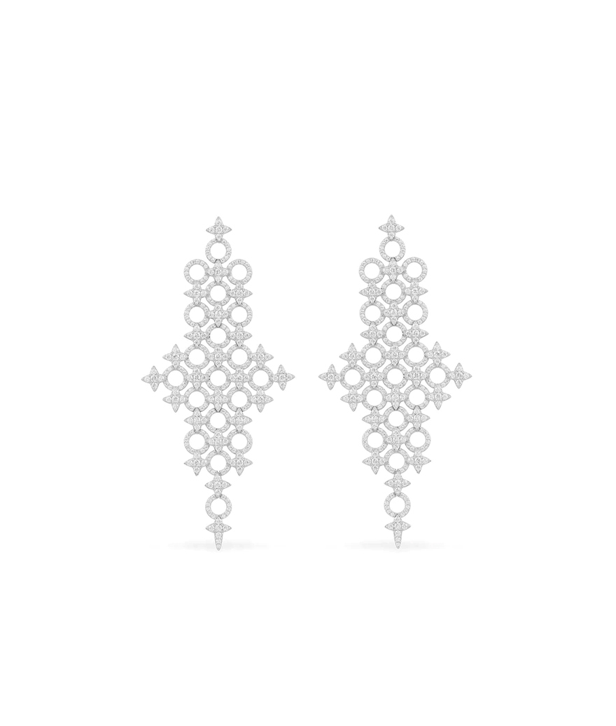 Boucles D'Oreilles APM Monaco Météorites cercles XL