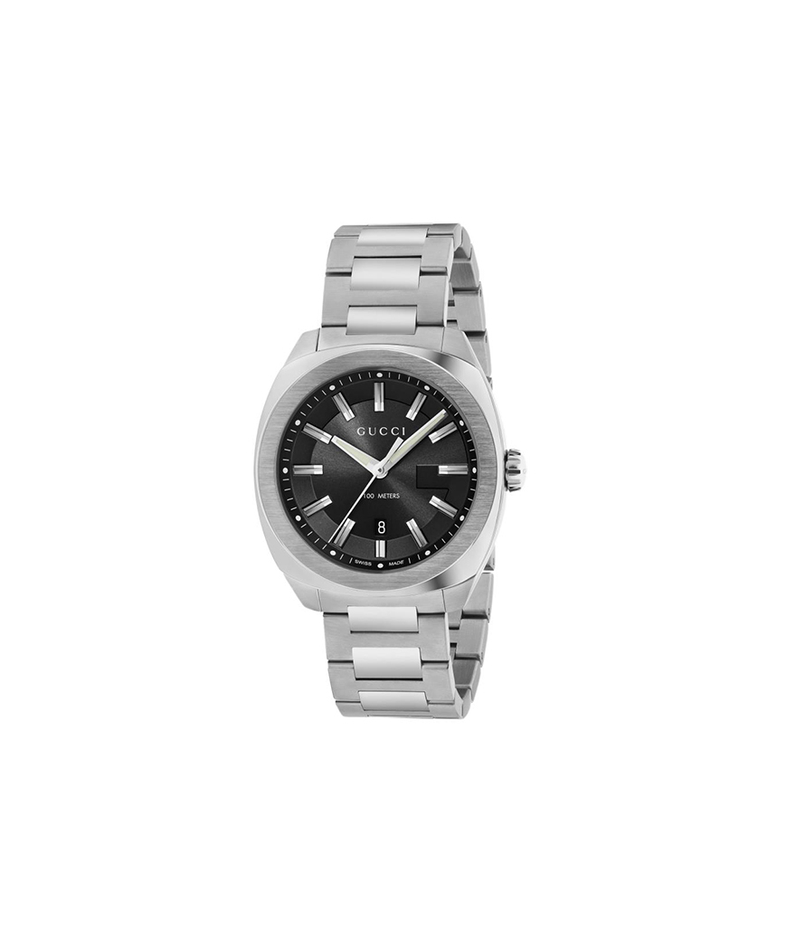 Montre GUCCI GG2570 41 mm quartz acier cadran noir