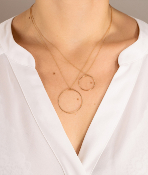 Collier Ginette NY Circle or rose