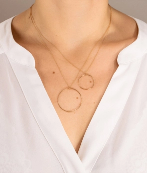 Collier Ginette NY Circle or rose
