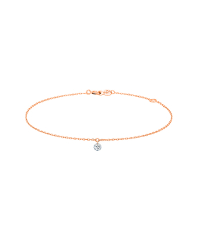 Bracelet La Brune et La Blonde 360° or rose diamant