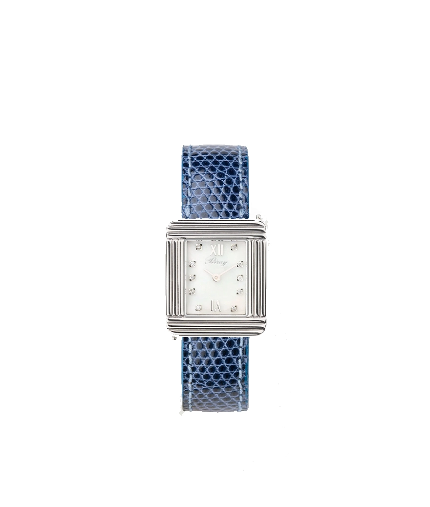 Bracelet de Montre Poiray Ma Première cuir lézard marine