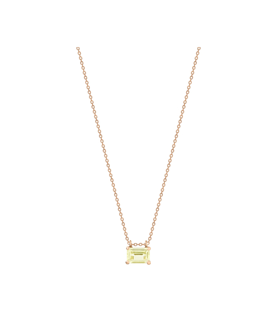 Collier Ginette NY Mini Cocktail or rose lemon quartz