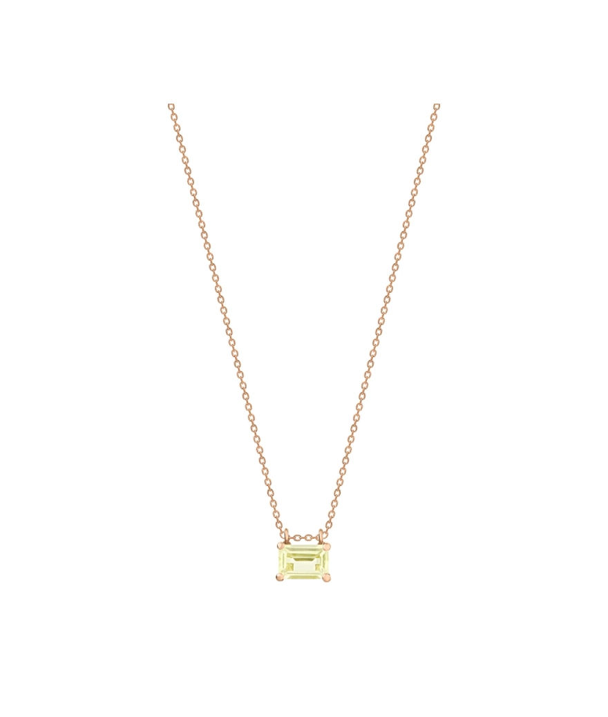Collier Ginette NY Mini Cocktail or rose lemon quartz