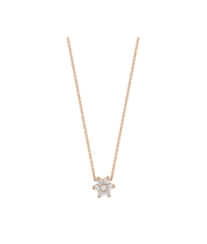 Collier Ginette NY diamond Star or rose