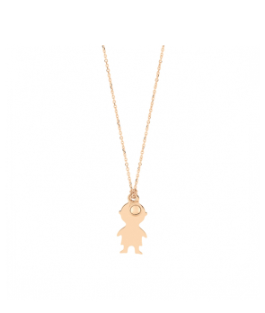 Collier Ginette NY Mini Boy or rose on chain